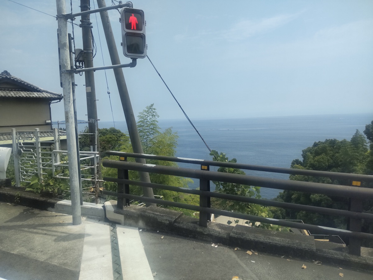 View from the bus window in Atami