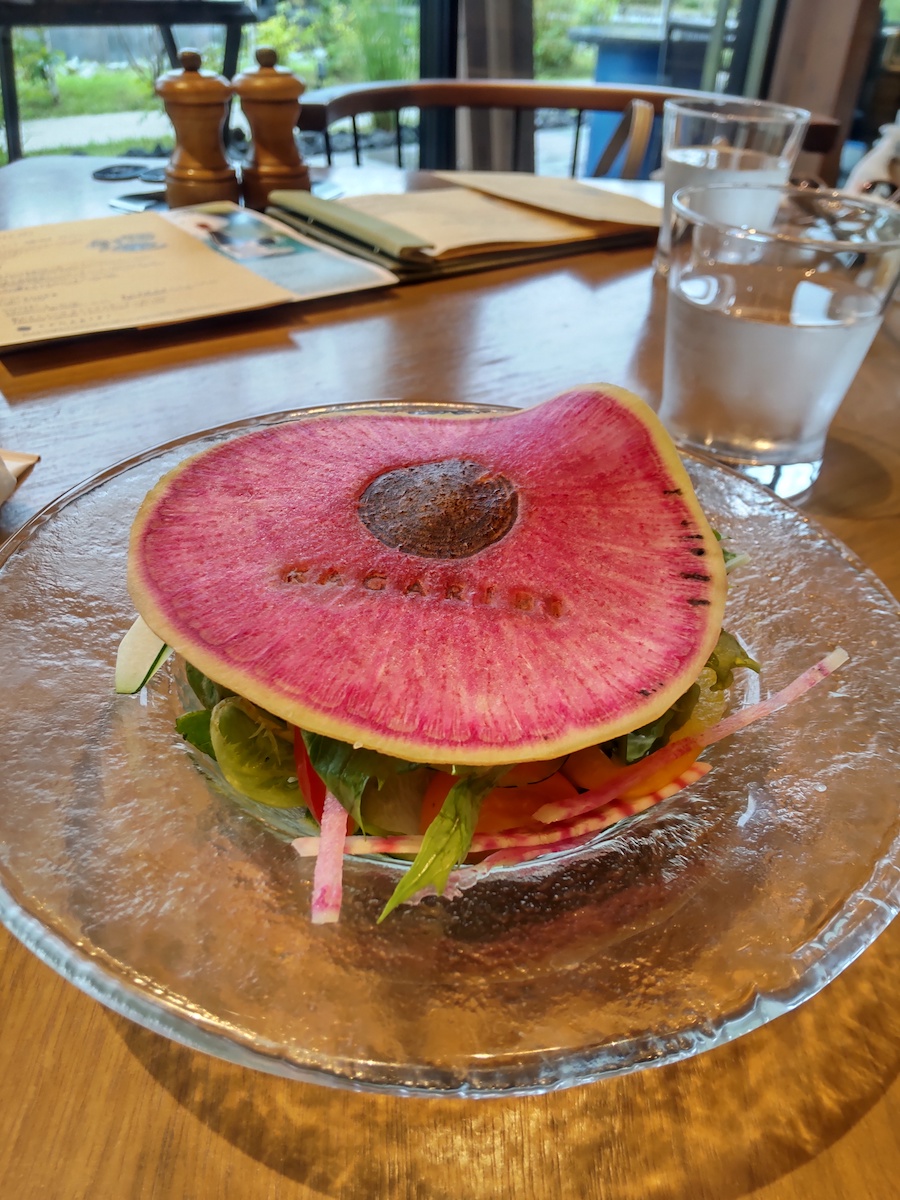 Salad with local vegetables
