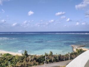 View from the hotel balcony
