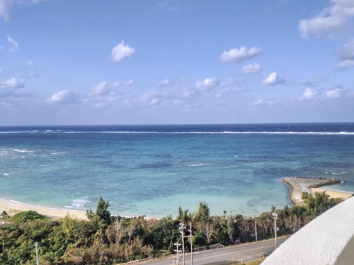 View from the hotel balcony